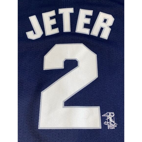 Vintage Authentic New York Yankees Jersey Derek Jeter #2 Majestic Navy Mens XL - Picture 3 of 8